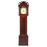 Property of a lady - a George III mahogany 8-day striking longcase clock, the arched painted dial