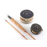 Property of a lady - a Hardy 'Palakona' two-piece split cane fly fishing rod; together with a