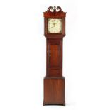 Property of a gentleman - a George III oak & mahogany 30-hour striking longcase clock, the square