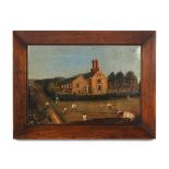 Property of a gentleman - English naive or primitive school, 19th century - A VILLAGE CRICKET