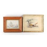 Property of a gentleman - W. Gunton (English, early 19th century) - A HARE IN LANDSCAPE -