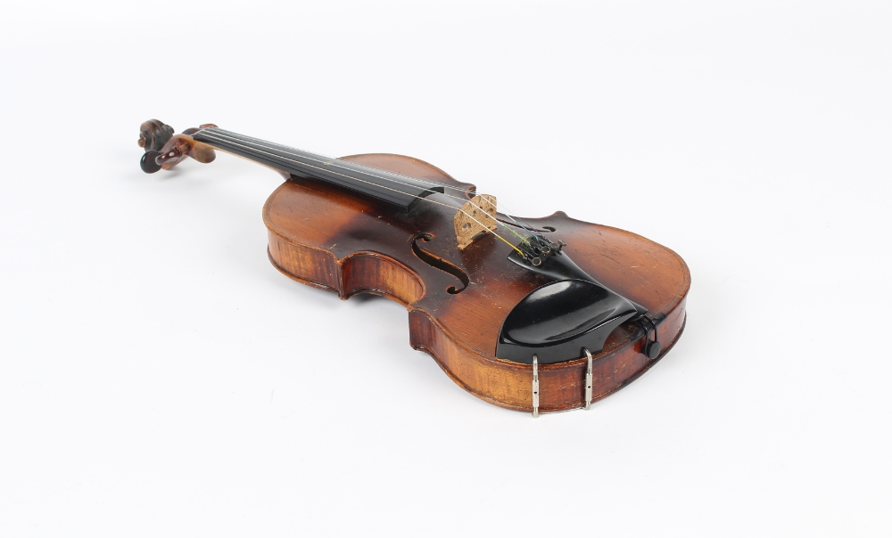 Property of a gentleman - a late 19th century German violin, with old William Forster, London label, - Image 2 of 5