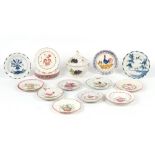 Property of a gentleman - a collection of nineteen French faience plates, 19th century & later,