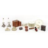 Property of a gentleman - a quantity of assorted items including a table cabinet enclosing four