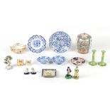 Property of a deceased estate - a quantity of assorted ceramics, mostly 19th century, including a