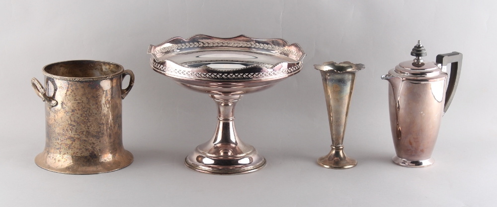 Property of a deceased estate - an Edwardian silver spill vase, Birmingham 1906, 6ins. (15.2cms.)