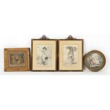 Property of a lady - four decorative prints including a pair of early 19th century stipple