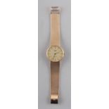 Property of a gentleman - a gentleman's Longines 9ct gold ultra slim cased quartz wristwatch on
