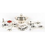 Property of a lady - a quantity of silver plated items including a soup tureen, a soup ladle, a