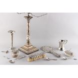 Property of a deceased estate - a quantity of silver & silver mounted items including an Edwardian
