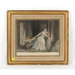 Property of a lady - after Jean-Honore Fragonard - 'Le Baiser a la Derobee' - a late 18th / early