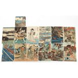 A collection of Japanese woodblock prints - Hiroshige Ando (1797-1858), Kuniyoshi Utagawa (1798-