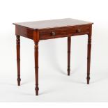 Property of a deceased estate - an early 19th century George IV mahogany side table with frieze