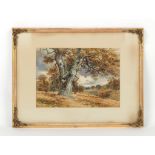 Property of a deceased estate - Josiah Wood Whymper (1813-1903) - FIGURES BY OAK TREE IN LANDSCAPE -