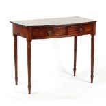 Property of a gentleman - an early 19th century Regency period mahogany bow-fronted side table