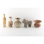 Property of a lady, a private collection formed in the 1980's and 1990's - a group of five Chinese