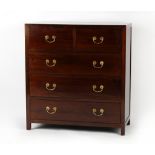 Property of a gentleman - a modern Far Eastern chest of two short & three long drawers, 43.2ins. (