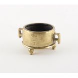 An unusually small Chinese bronze censer, 18th / 19th century, with Xuande 6-character mark to base,
