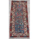 Property of a gentleman - an antique Caucasian Talish rug, 68 by 30ins. (173 by 76cms.).