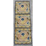 Property of a lady - an antique Chinese hand knotted rug, late 19th / early 20th century,
