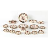 Property of a deceased estate - a Royal Crown Derby imari pattern 383 thirty-six piece part dinner