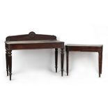 Property of a deceased estate - an early 19th century William IV mahogany serving table, 53.