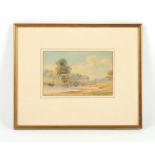Property of a deceased estate - English school, 19th century - RIVER SCENE WITH BOAT AND FIGURE ON
