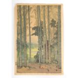 A collection of Japanese woodblock prints - Hiroshi Yoshida (1876-1950) - Bamboo Wood - oban,