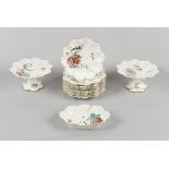 Property of a deceased estate - a late 19th / early 20th century Lanternier Limoges porcelain 12-