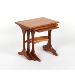 A nest of three 1960's teak occasional tables, probably G-Plan, each numbered '359' to underside,