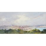 Roy Hammond (b.1934) - 'THE GOLDEN HORN FROM TOPKAPI SARAYI' - watercolour, 4.6 by 9.55ins. (11.7 by