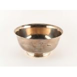 Tiffany & Co. - a sterling silver bowl, engraved presentation inscription, 6.9ins. (17.5cms.)