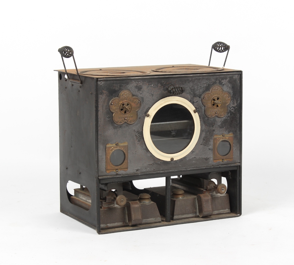 A Rippingilles patent barge stove, model number 490.