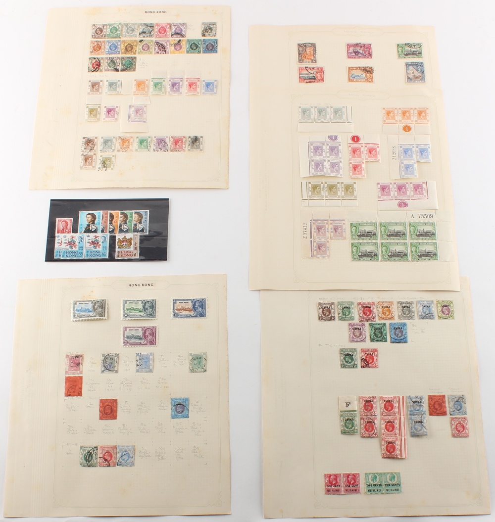 Stamps - Hong Kong: 1880-1973 range on leaves including 1935 Jubilee set mint, 1921-37 Script CA $2, - Image 2 of 2