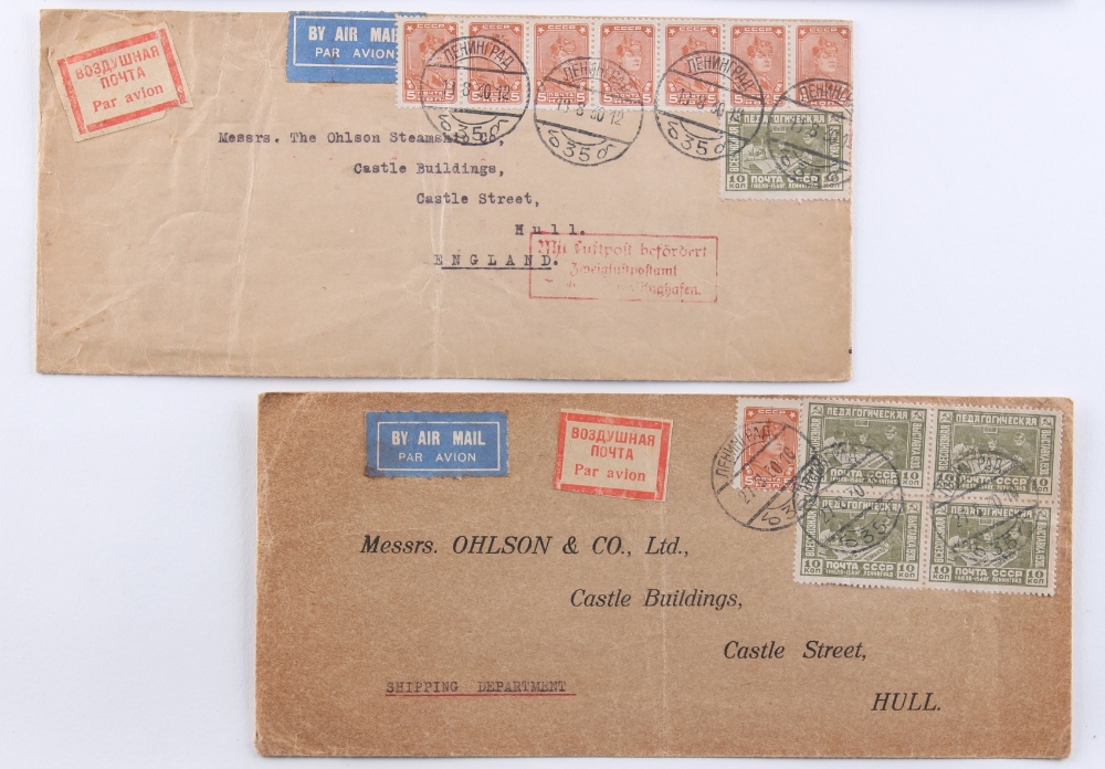 The Basil Lewis (1927-2019) collection of stamps - World: Airmail etiquettes - a collection of