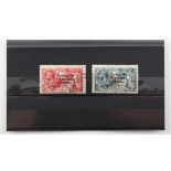 Stamps - Ireland: 1925-28 narrow date 5/- and 10/- each very fine with neat cds.