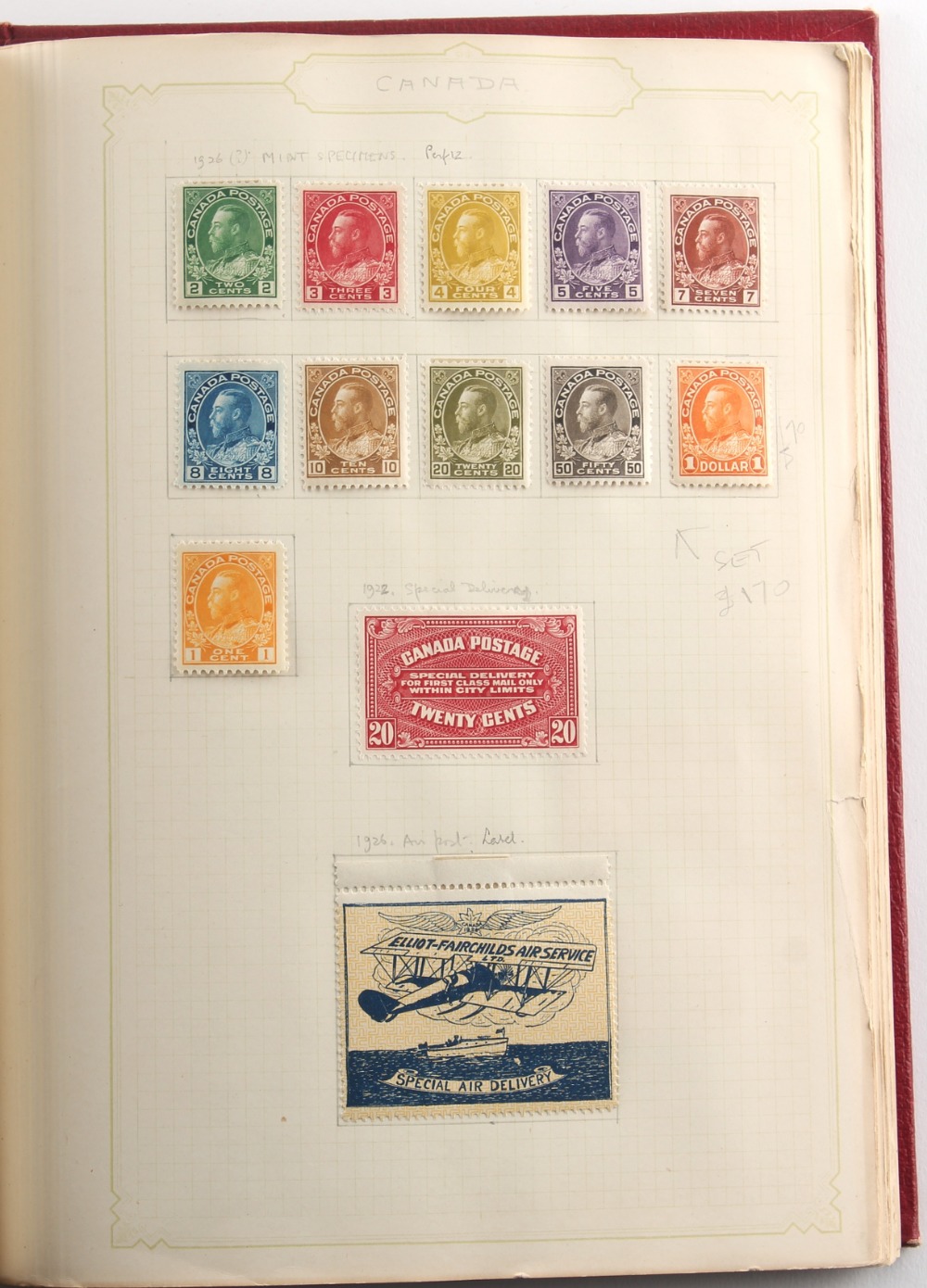 Stamps - British Empire: A collection in a small spring-back album including Australia 1915-27