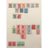 Stamps - Hong Kong: 1880-1973 range on leaves including 1935 Jubilee set mint, 1921-37 Script CA $2,