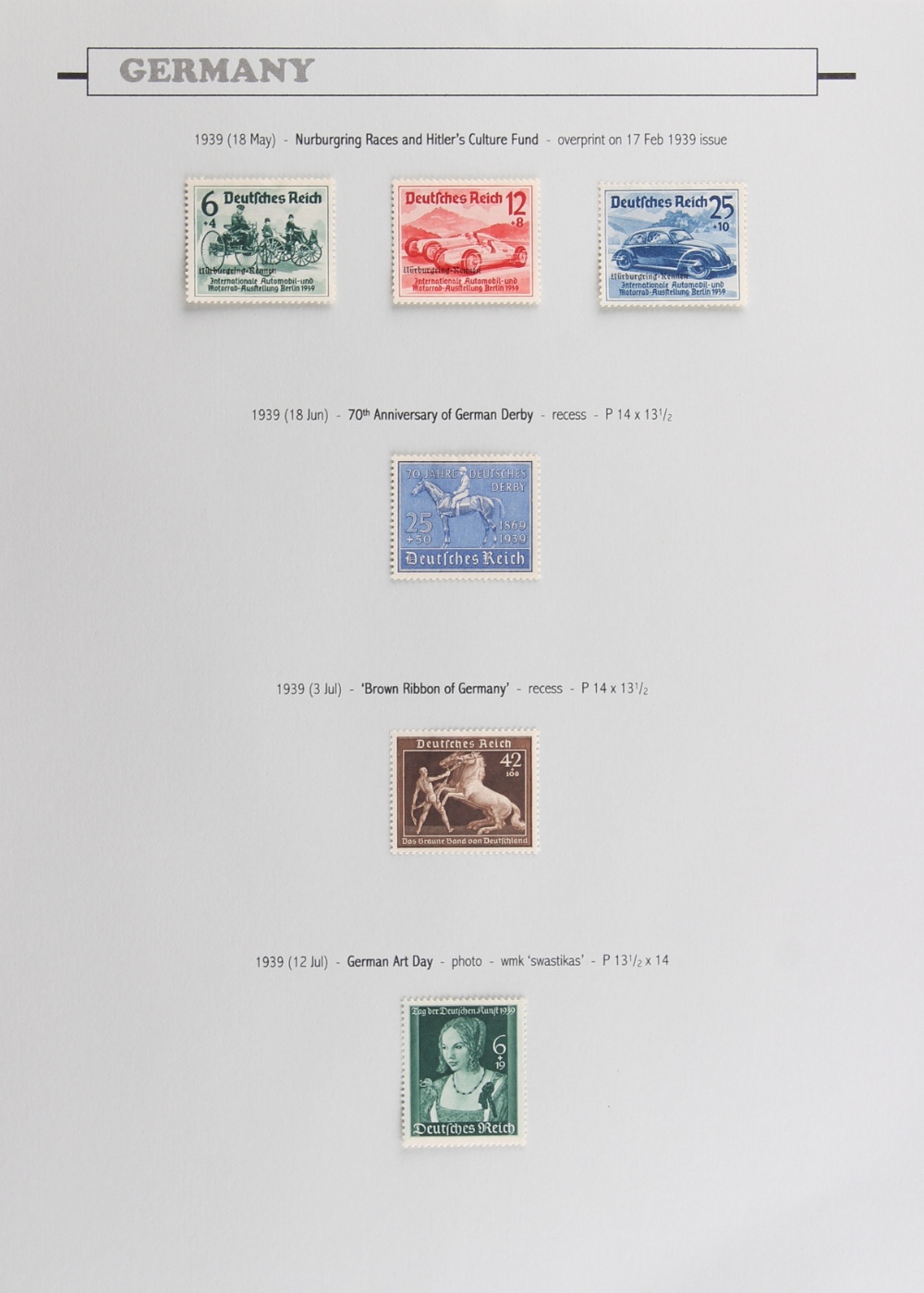 The Basil Lewis (1927-2019) collection of stamps - Germany: A collection in four volumes with a good - Image 3 of 4