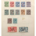 Stamps - Ireland: 1922-43 a collection on leaves including 1922 Dollard ï¿½d to 10d (including