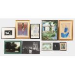 Property of a gentleman - a group of ten assorted modern prints & photographs, all framed (10).