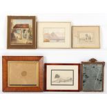 Property of a gentleman - three assorted 19th century watercolours, in glazed frames; together