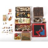 Property of a deceased estate - a quantity of assorted toys & games including boxed Card-Houses,