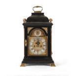 The Henry & Tricia Byrom Collection - Christopher Pinchbeck II (1710-83), an ebonised table clock,