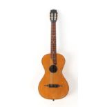 Property of a gentleman - a German parlour guitar, with label for Albin Windisch, Ludwigsburg.