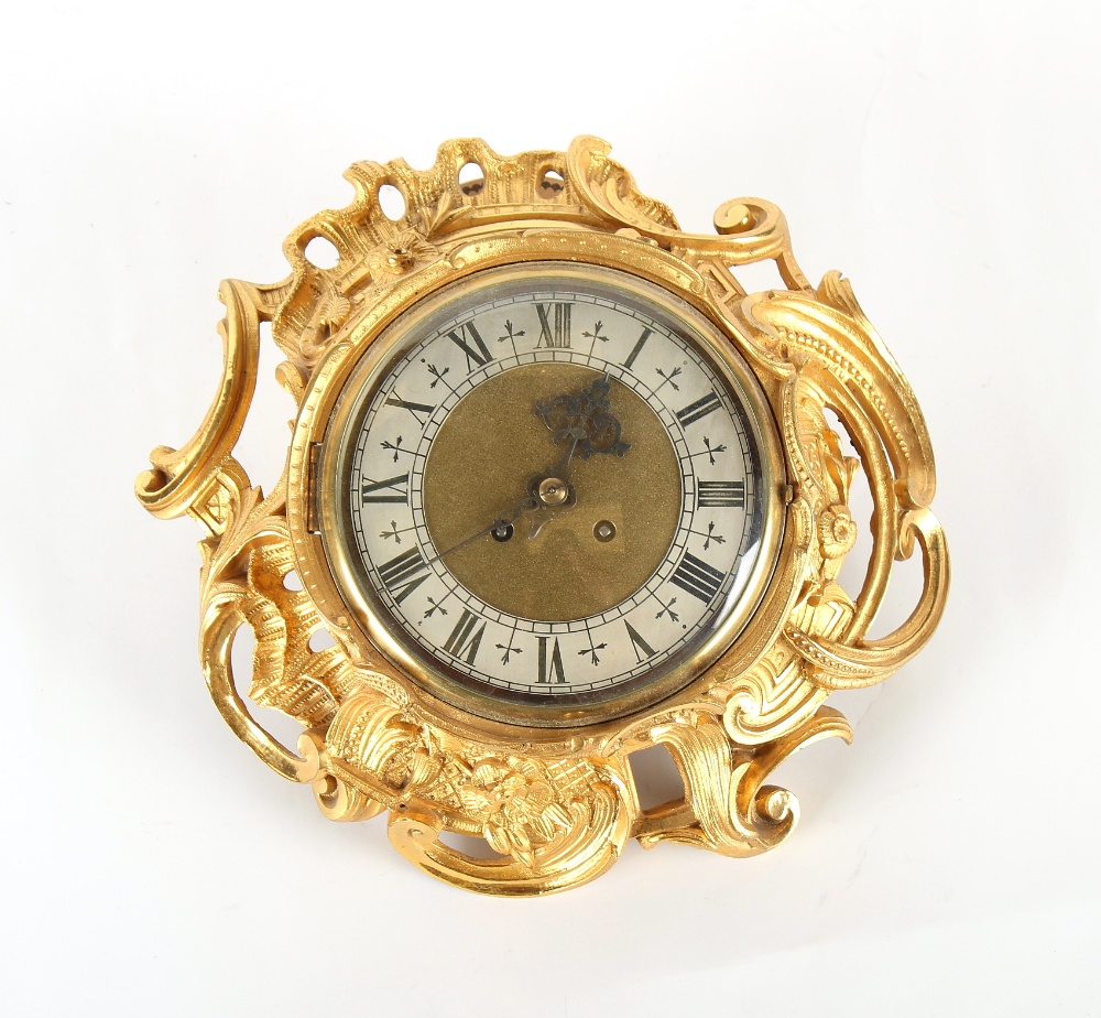The Henry & Tricia Byrom Collection - a late 19th century French ormolu cartel clock, the 8-day