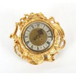 The Henry & Tricia Byrom Collection - a late 19th century French ormolu cartel clock, the 8-day