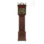 Property of a lady - a George III & later carved oak cased 8-day striking longcase clock, with