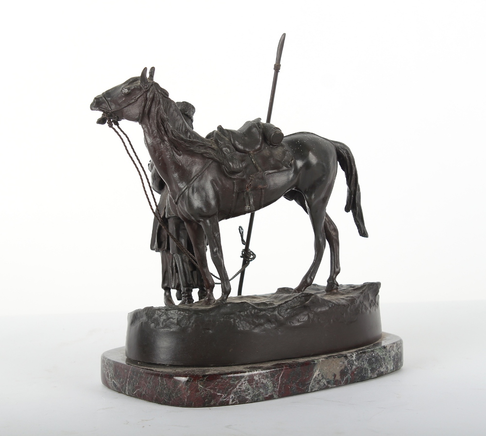 Property of a gentleman - after Vasily Grachev (1831-1905) - a late 19th century Russian patinated - Image 2 of 4