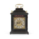 The Henry & Tricia Byrom Collection - Henry Massey, London, an ebonised timepiece table clock, circa